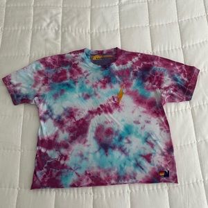 Lighting Bolt Tie Dye Aviator Nation Boyfriend Tee